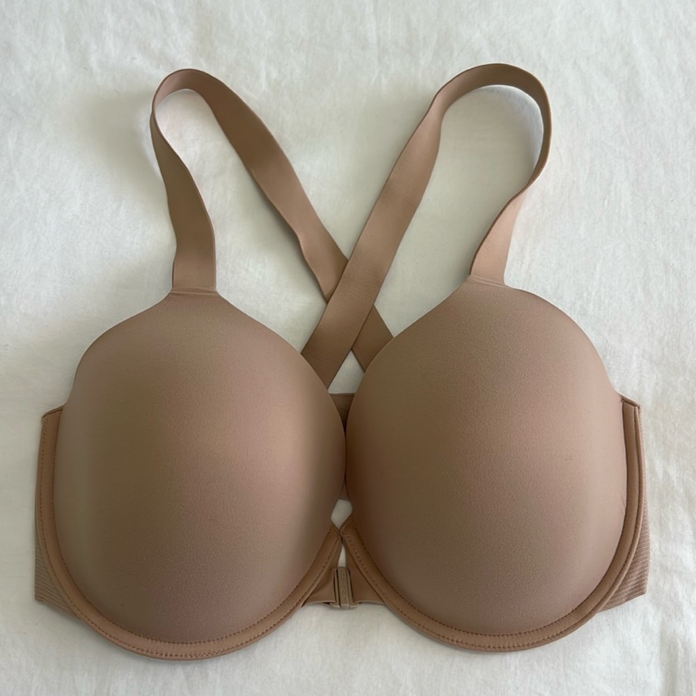 Spanx 38DD Naked Cross Back from closure Padded Bra
